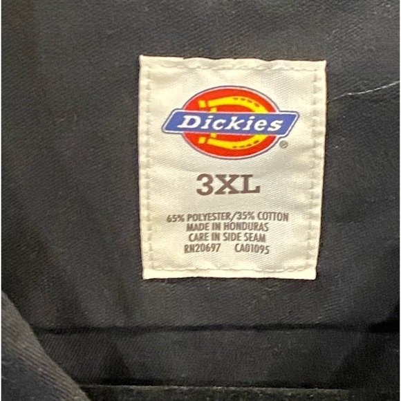 Dickies Black Long Sleeve Button-Down Shirt Men's size 3XL - Picture 4 of 9